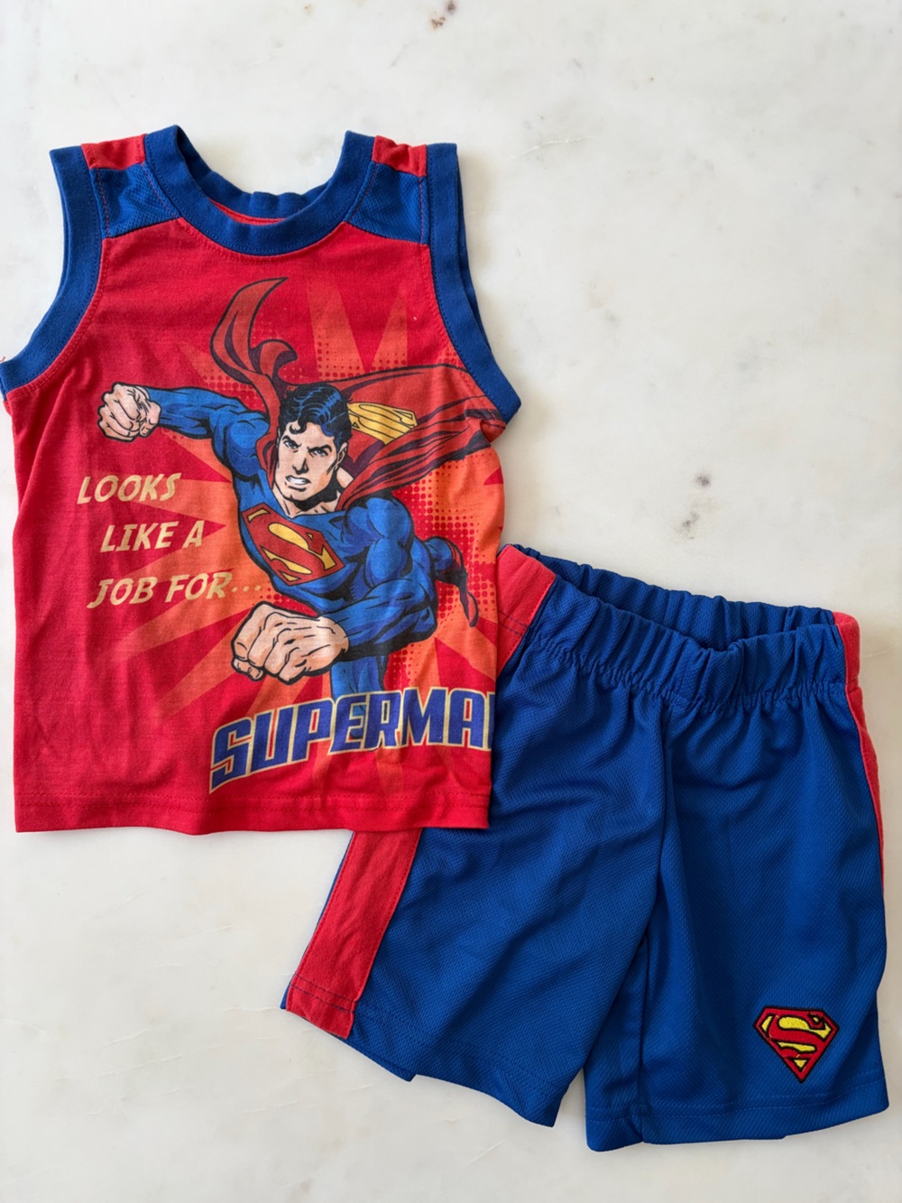 DC Comics Blue & Red Superman Sleep Set